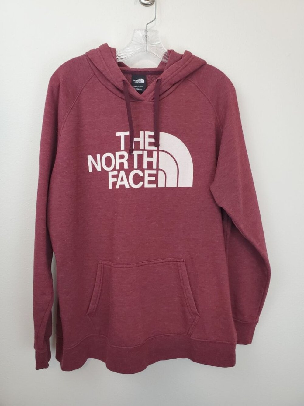 The North Face women's heathered maroon hoodie